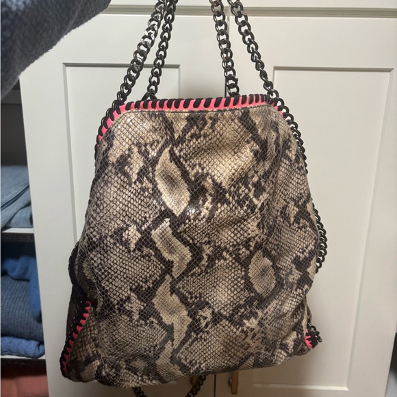 Stella McCartney Falabella bag hot pink and snakeskin - Picture 1 of 8